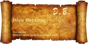 Dúzs Bettina névjegykártya