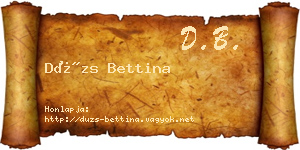 Dúzs Bettina névjegykártya
